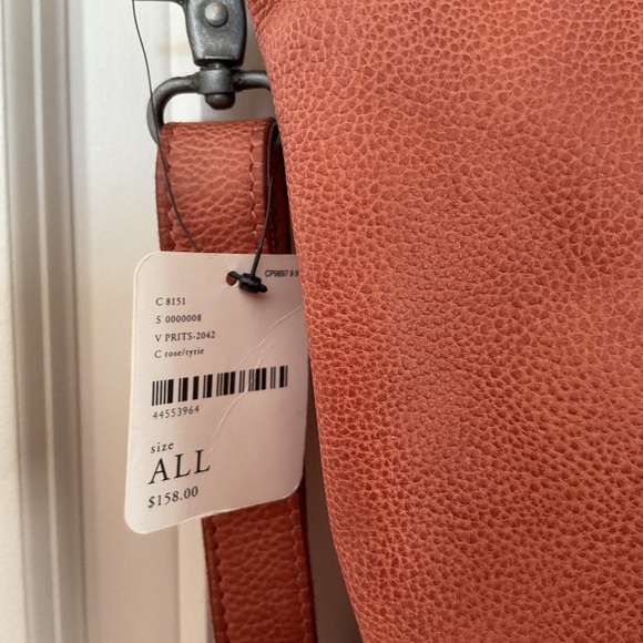 Nwt's Free People Slouchy Brown Leather Tote Crossbody Bag - Picture 3 of 7